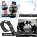 OLEVS brand men and women simple ultra-thin 1314 quartz core waterproof mesh belt couple table